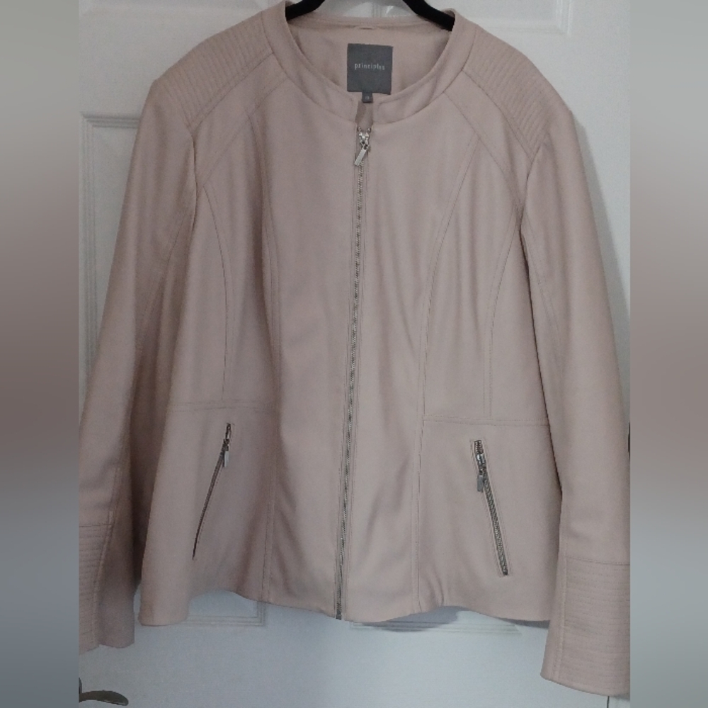 Primark Light Pink Pleather Jacket